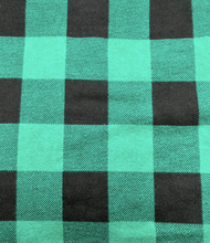 Load image into Gallery viewer, Green Flannel Buffalo Plaid
